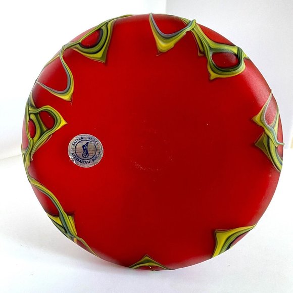 Baijab Glass Azerbaijan Russian Jack In The Pulpit Hand Blown Vase 17" Tall - Picture 10 of 12